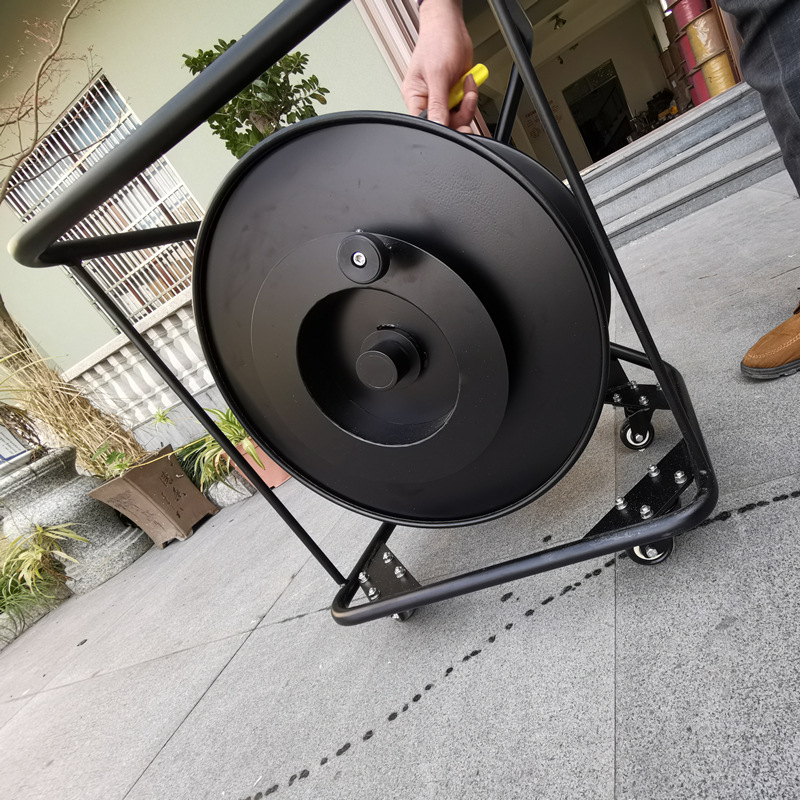 便携式野战光纤跳线绕线盘拉远绕线车租赁直播野外移动光缆收放车