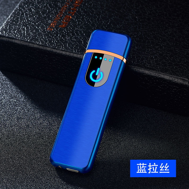 Sanqiao Personality USB Charging Lighter Windproof Touch Sensor Heating Wire Cigarette Lighter Advertising Wholesale 518