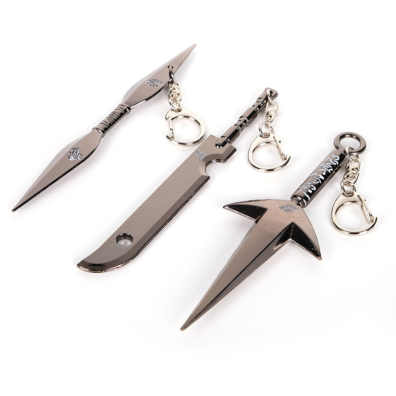 火影苦无 合金手里剑四代目cos武器阿斯玛挂件火影忍者兵器套装