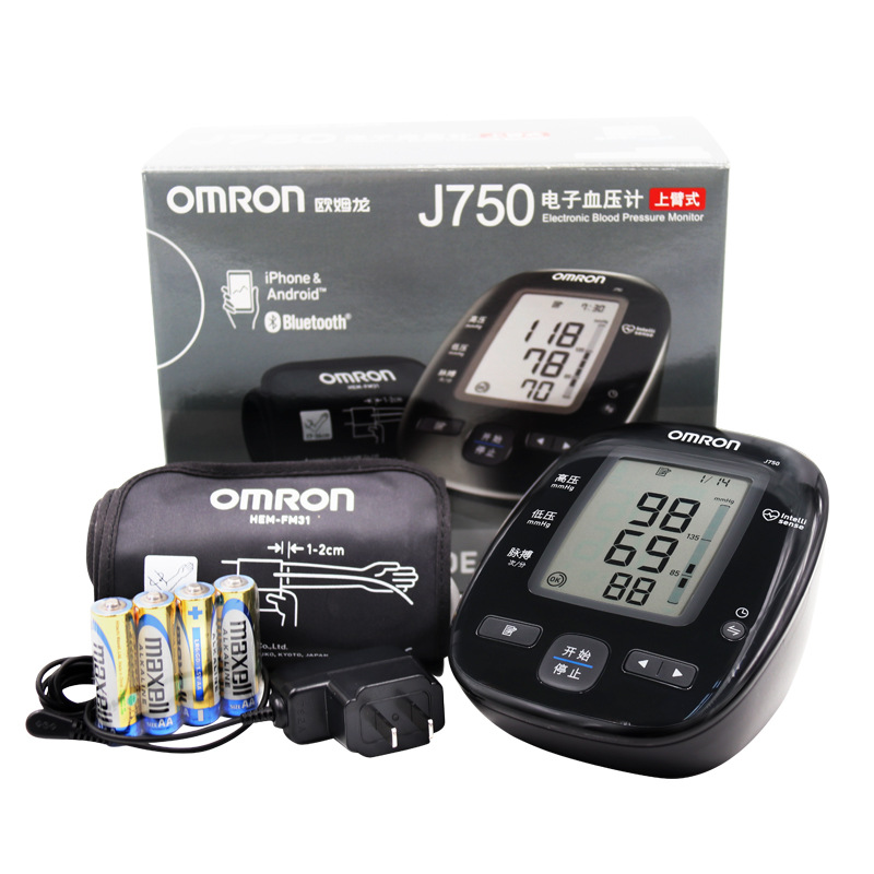 欧姆龙血压计家用原装进口j750日本老人儿童臂式血压机