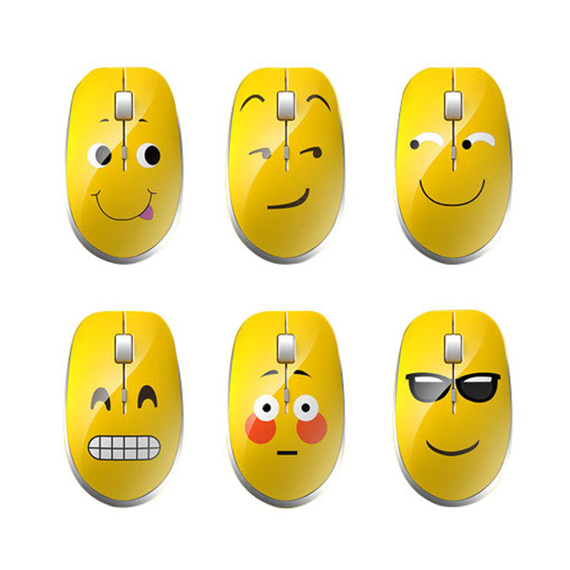 4g新款静音表情无线鼠标创意鼠标礼品定制电脑配件跨境