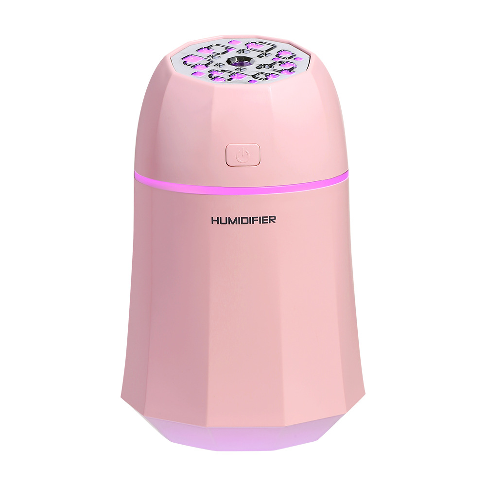 Shenzhen Factory Wholesale Usb Fruit Powder I10 Humidifier Household Colorful Night Light Mini Spray Humidifier