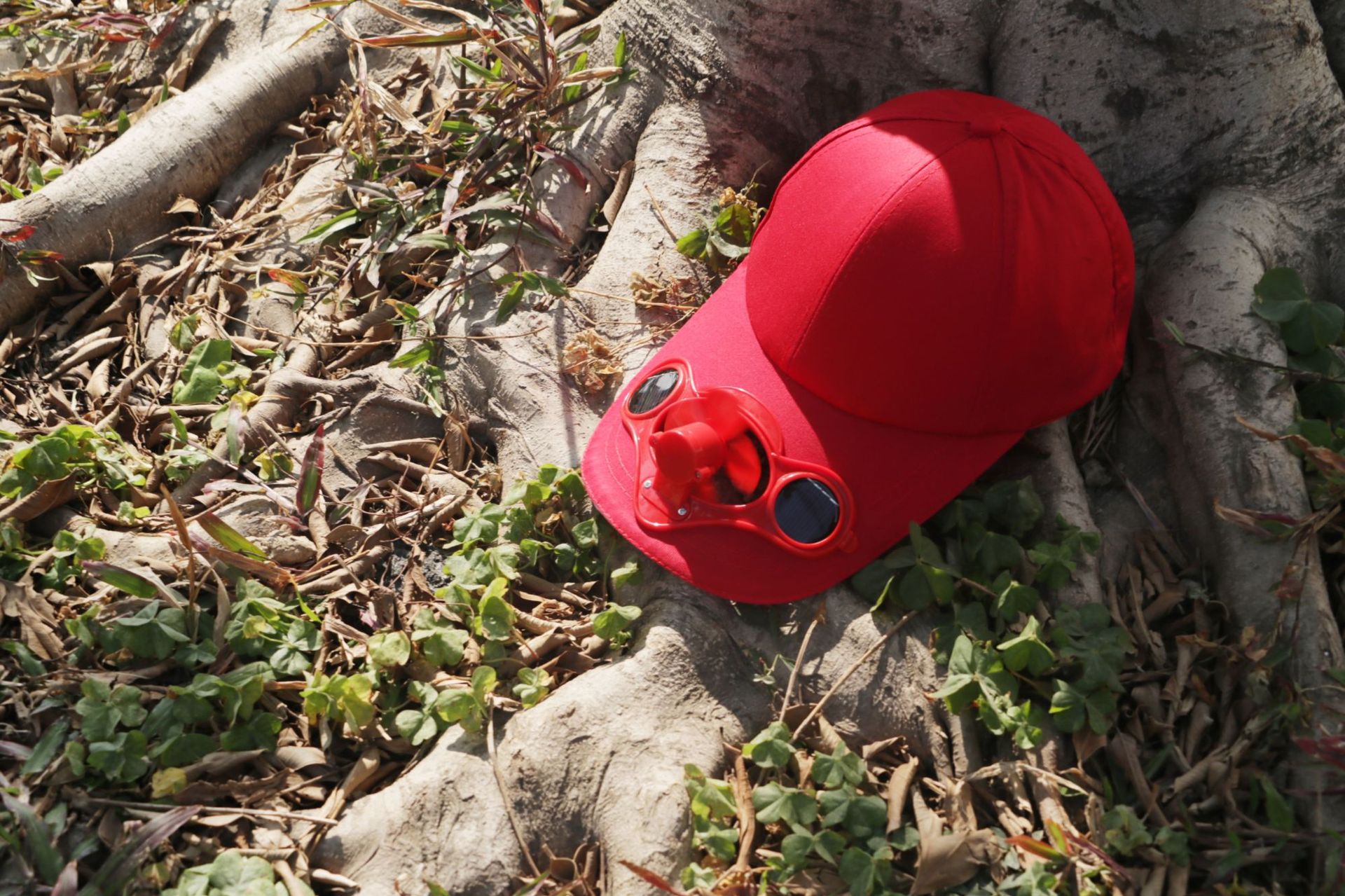 可定制logo风扇帽太阳能帽户外凉帽防晒广告帽避暑帽