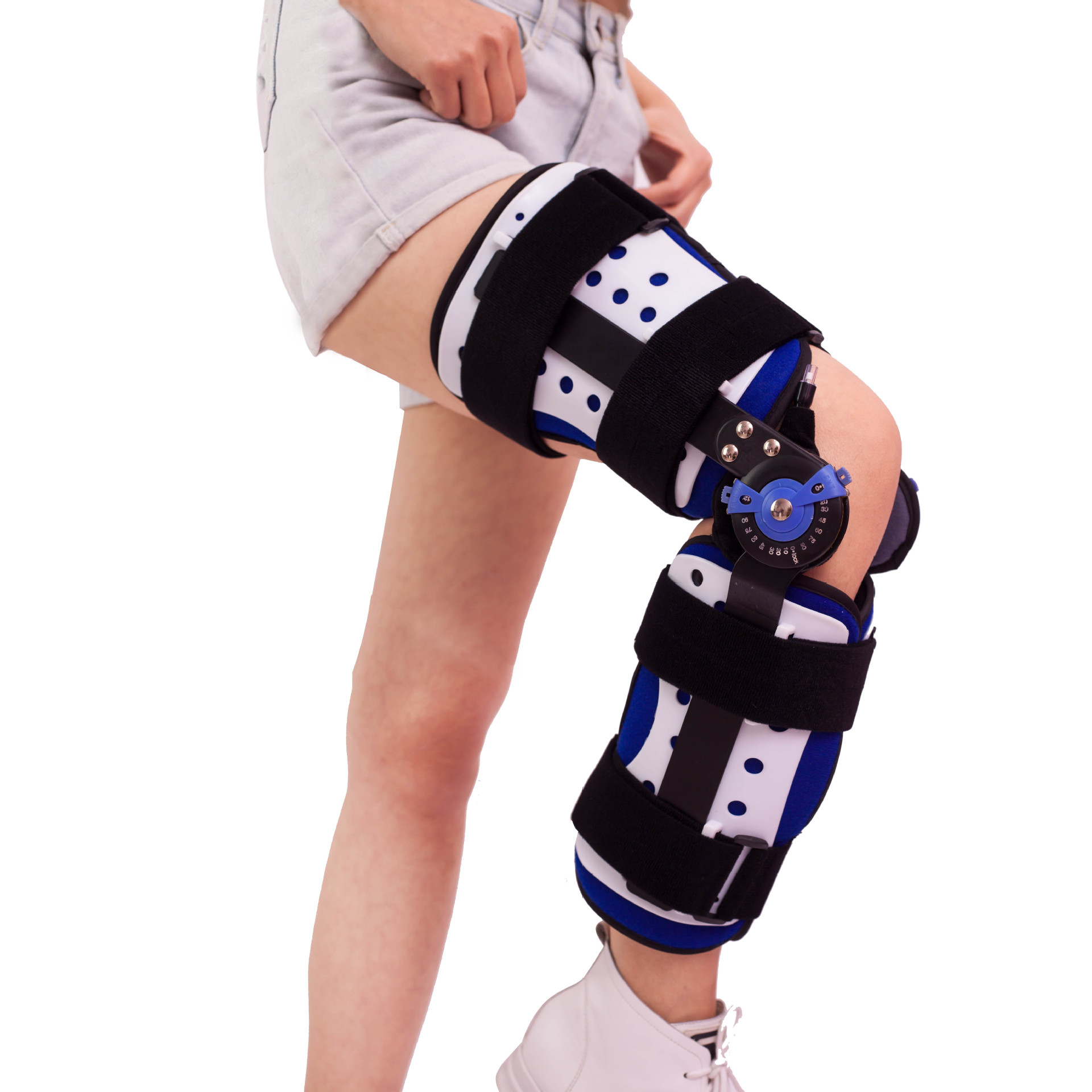 护板型膝部大小腿固定下肢固定支具膝关节固定支具