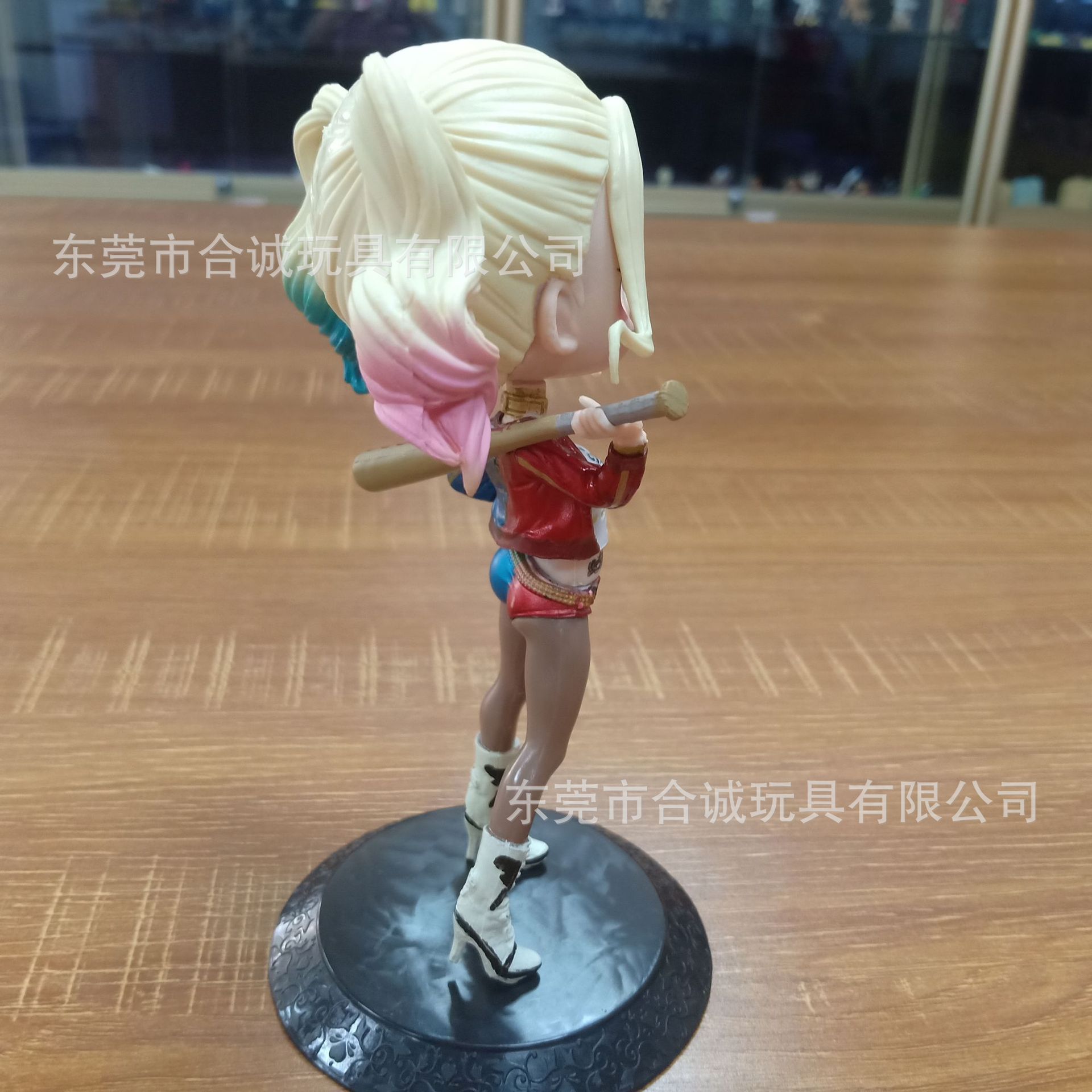 厂家定制神奇女侠哈利奎茵小丑女q版手办模型摆件公仔 渐变色头发