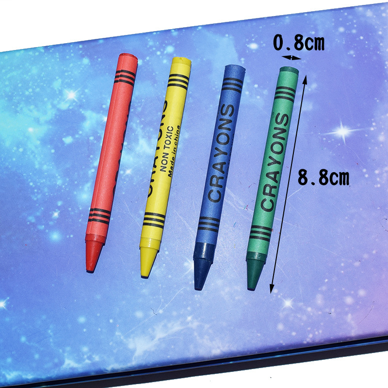 8*0.8cm红黄蓝绿4色蜡笔opp袋子包装幼儿园奖儿童绘画蜡笔