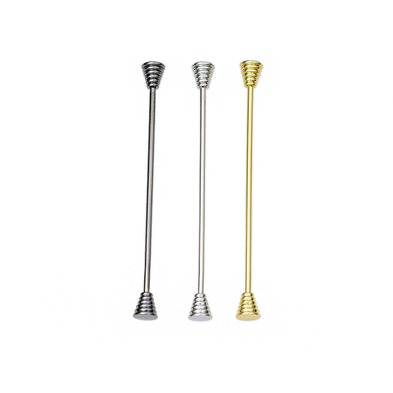 螺工匠高品质创意螺纹圆锥头领针领花法式衬衫领带棒螺旋厂家供应