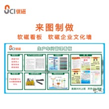 源头厂家来图定制磁性看板企业文化墙公告栏龙虎榜磁贴印刷白板