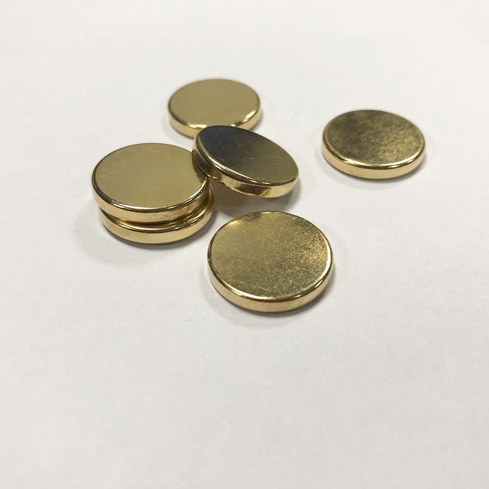 厂家直销d183钕铁硼电镀真金仿金强力圆形强磁磁铁