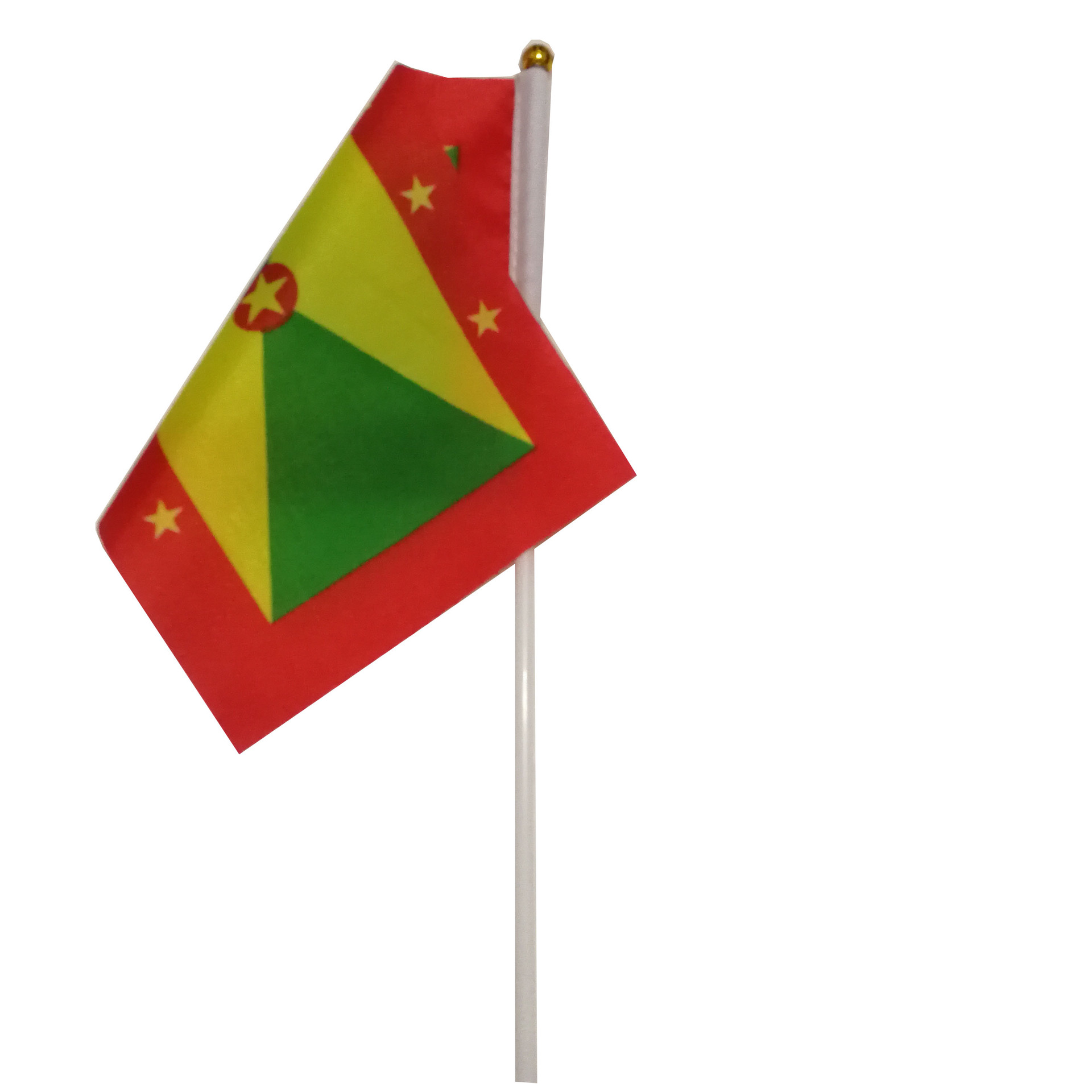 格林纳达旗帜国旗手摇旗涤纶双面印刷塑料旗杆厂家直销可来样定做