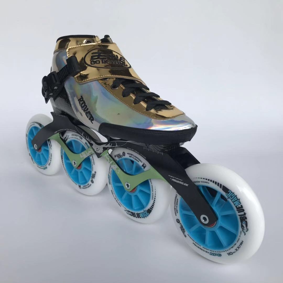 be毕伯斯特rover款碳纤维速滑鞋高端可热塑亮面轮滑鞋