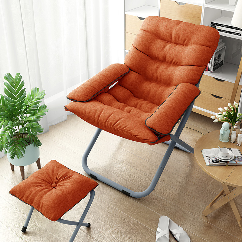 索乐折叠椅懒人沙发单人榻榻米可拆洗电脑沙发椅客厅躺椅宿舍椅子