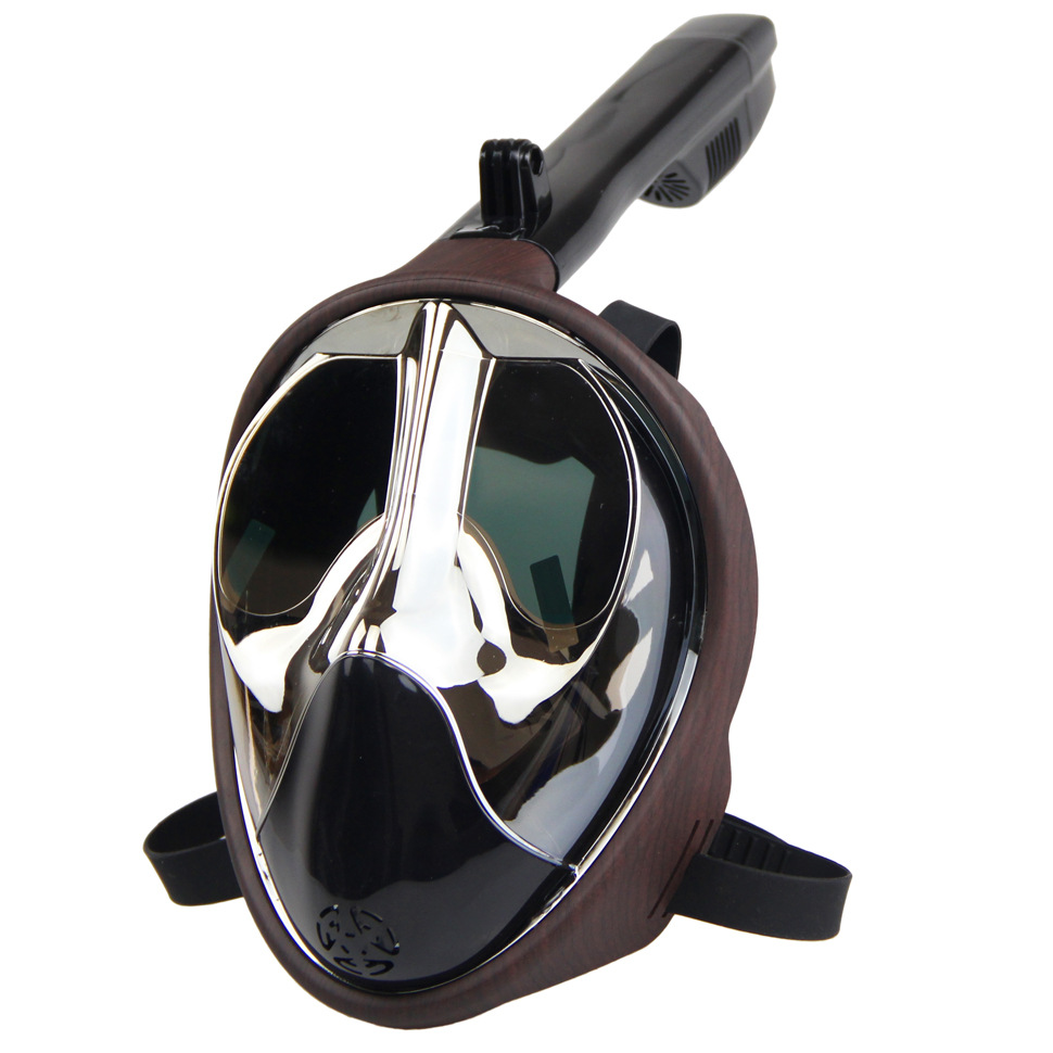 爆款全干式浮潜面罩潜水全面罩电镀潜水面罩潜水镜潜水全面罩