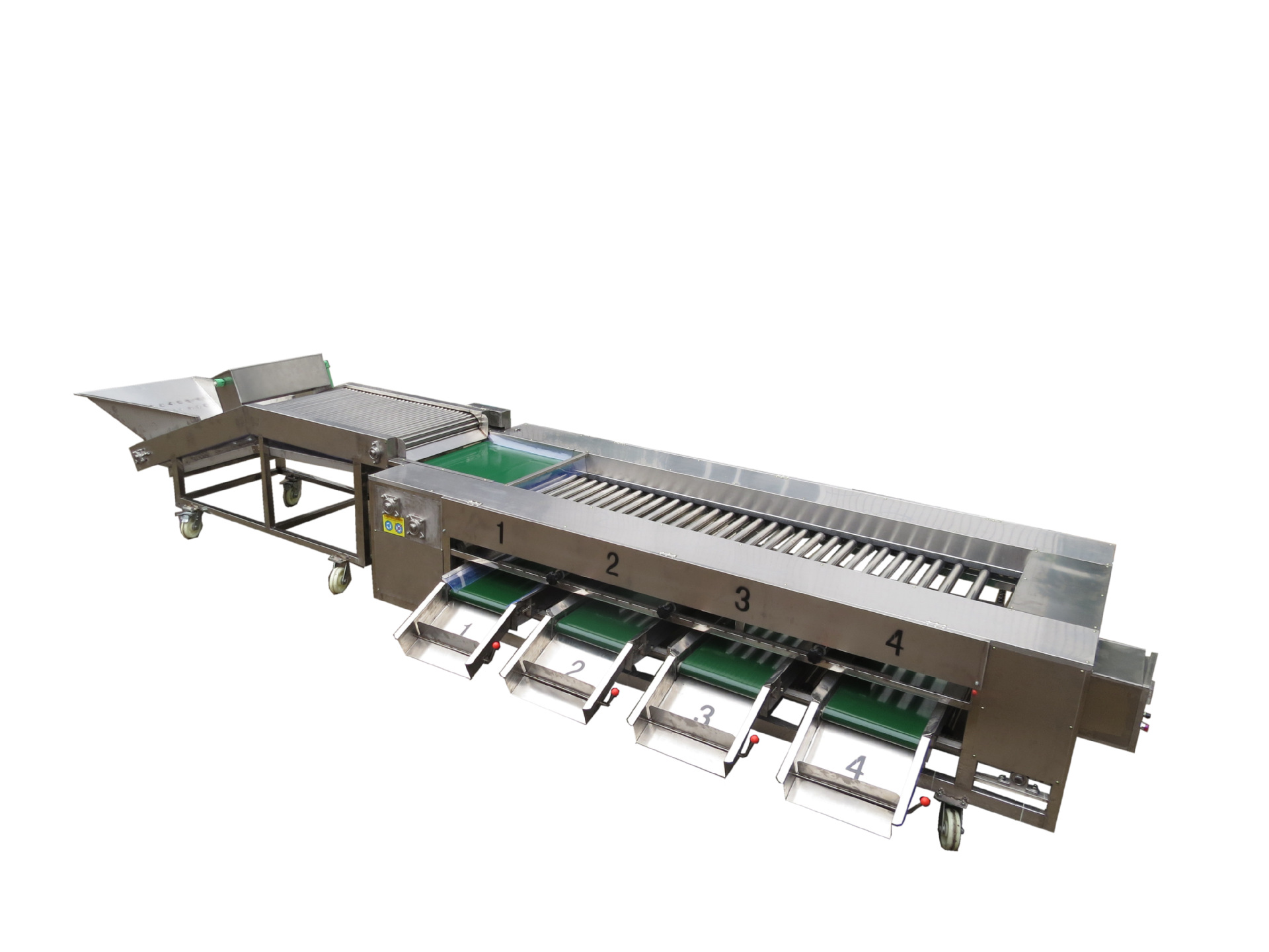 核桃分选机水洗分级果蔬分级机不锈钢滚杠式分拣设备厂家直销