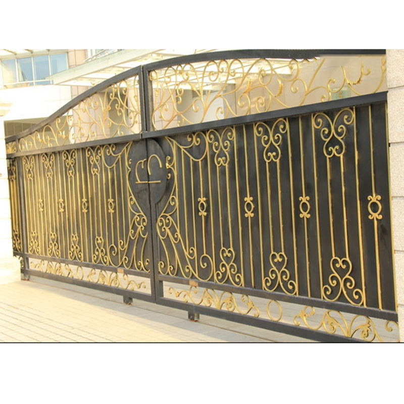 铁艺大门小区别墅平开门铁艺门厂区学校铁制大门加工定制