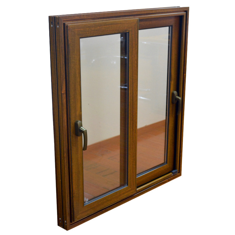 上海厂家定制70系列普通铝合金推拉窗防盗防风钢化玻璃左右推拉窗