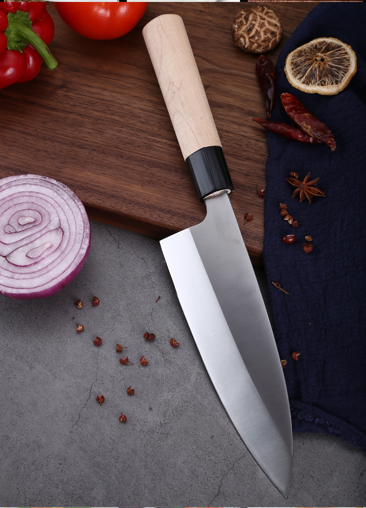 刺身去骨刀三文鱼料理片刀日式切鱼刀商用生片鱼刀出刃鱼头刀