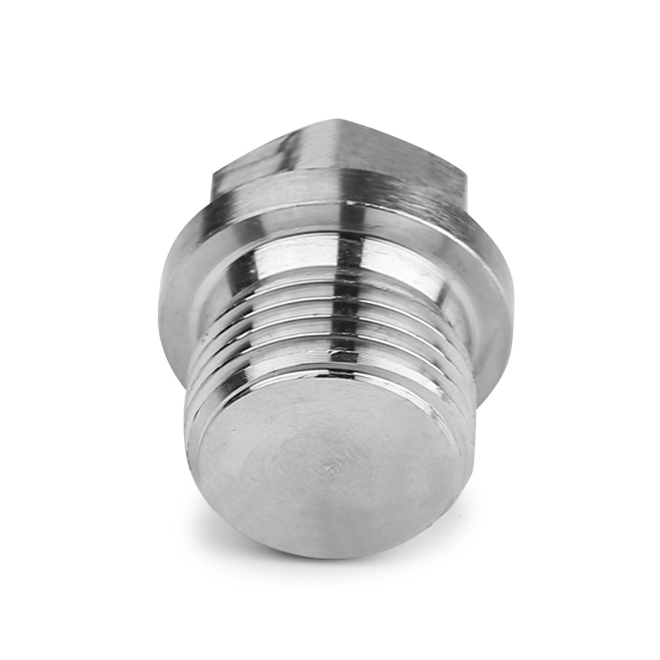 304不锈钢堵头外六角法兰面带边堵头油塞闷头m8*1-m36*1.5g1/8-2