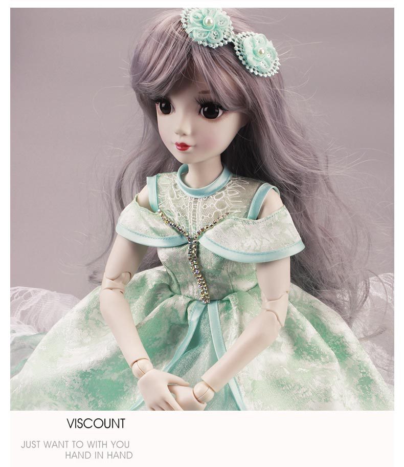厂家直供60厘米娃娃巴比换装bjd娃娃衣服女孩婚纱洋娃娃玩具礼物