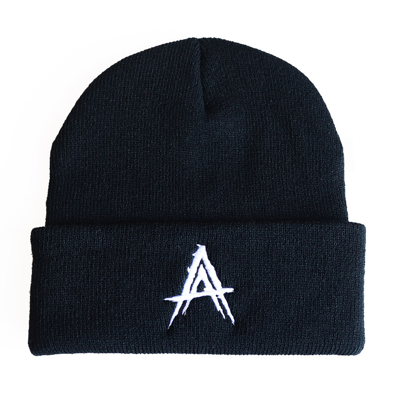 Trend Anuel AA Embroidery Knitted Hat Real Hasta La Muerte Woolen Cap Hip Hop Sleeve Cap