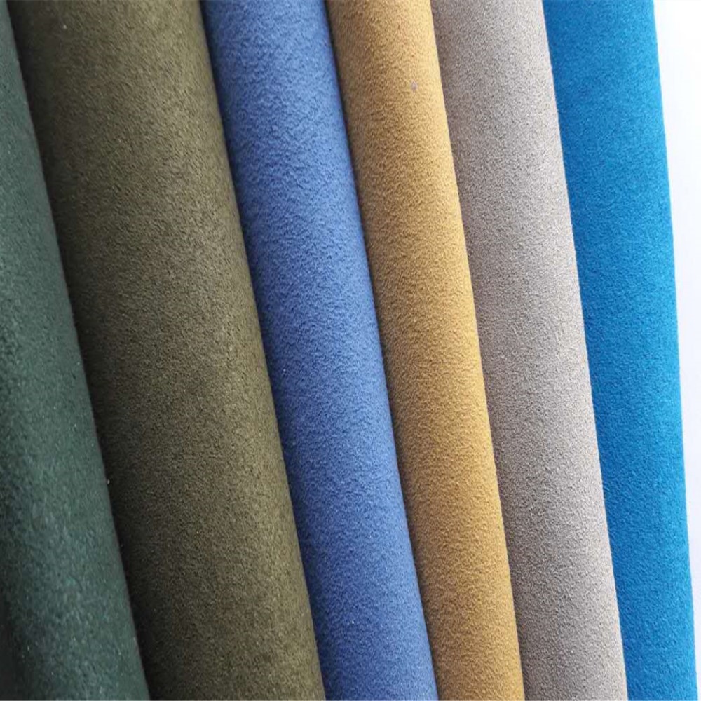 超纤双绒面革定岛环保起绒鞋材手套箱包内外里固色耐磨绒面超纤皮