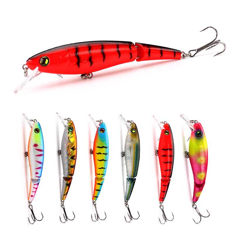 厂家路亚鱼饵加工多节鱼假饵钓鱼米诺两节鱼拟饵仿生鱼饵95mm 14g