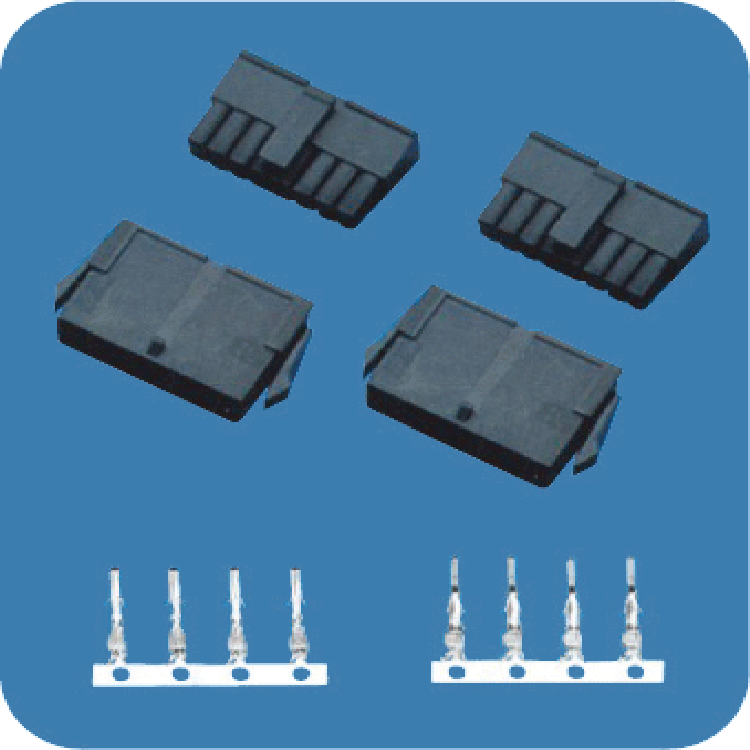 津达立3001双排小5557公母接插件30mm间距连接器