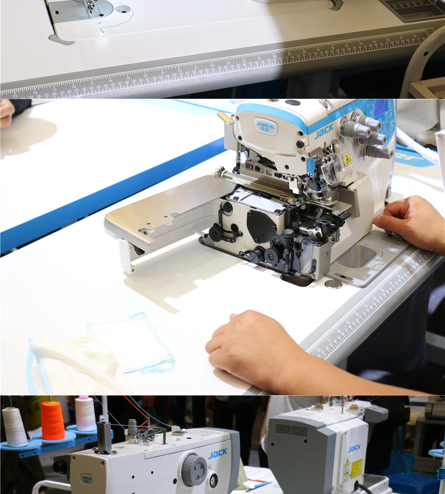 jack/杰克e4 机电一体高速包缝机四线拷边机工业电动锁边机包邮整