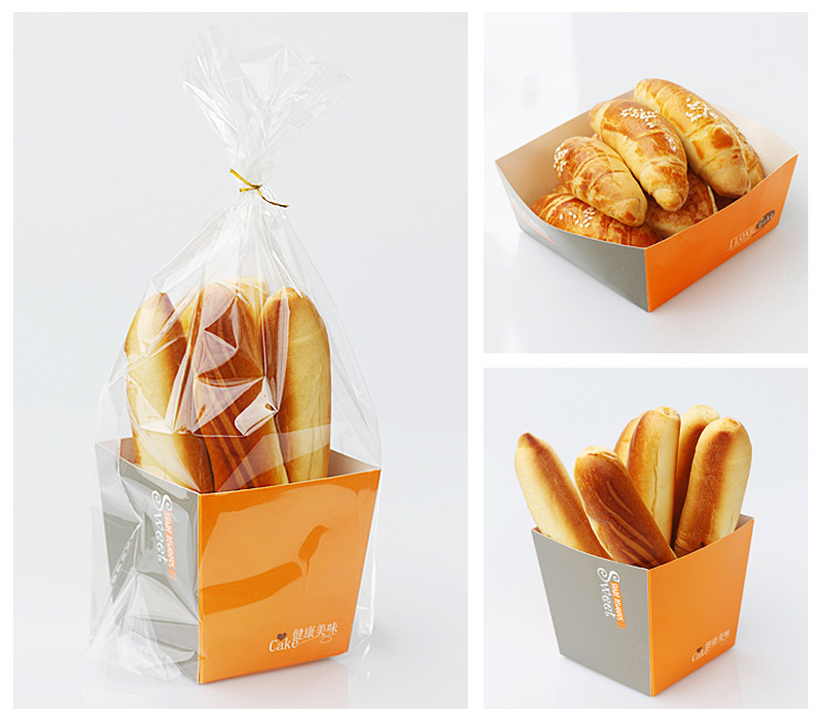 奶酪系列法式面包包装胡萝卜餐包袋吐司烘焙包装纸托面包袋可批发