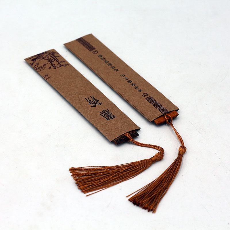 中国风古典复古竹子书签公司商务礼品送朋友生日礼物礼品厂家批发
