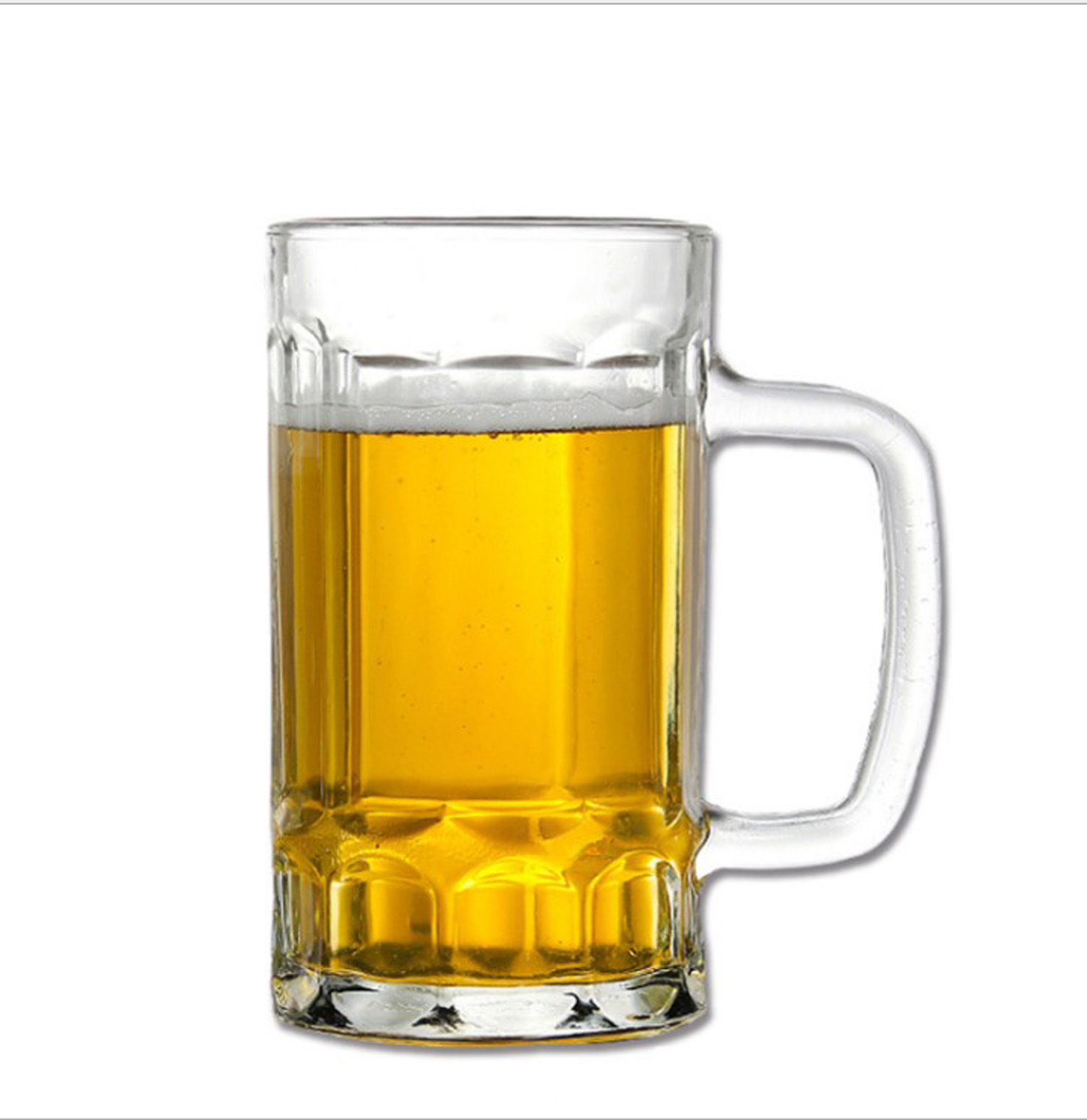Transparent Advertising Glass Beer Mug Beer Mug Printed Cool Water Pot Juice Cup Printable Logo