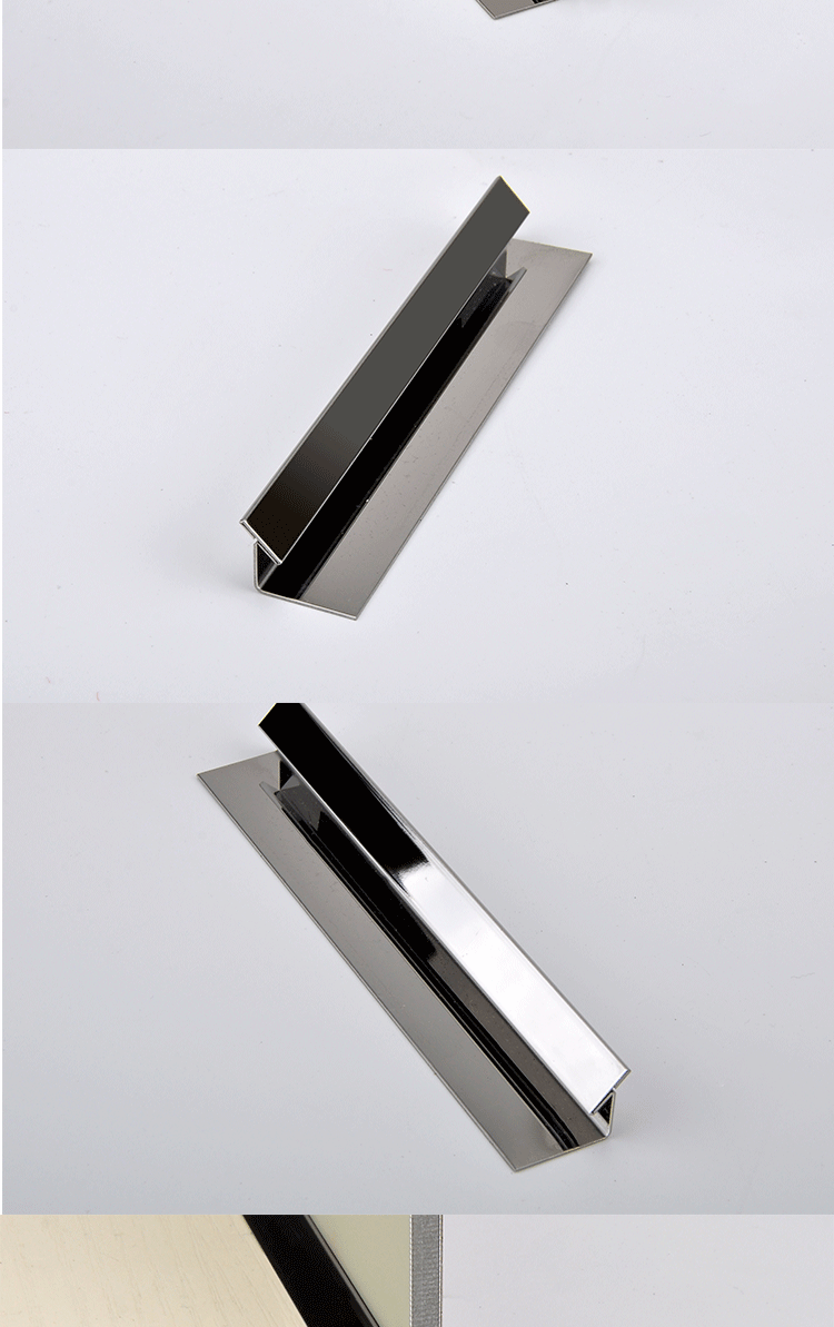 304不锈钢装饰线t型条背景墙地板瓷砖金属扣条压条收边条