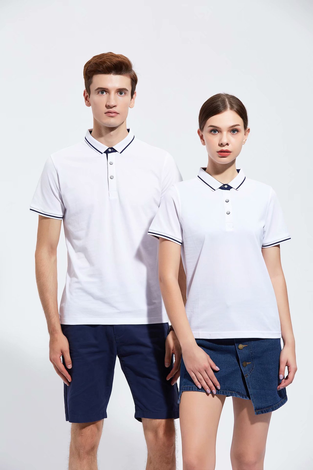 polo衫定制工作服短袖衣服印字diyt恤工衣文化衫团体服刺绣印logo