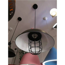石阡县美式简约工业风铁艺吊灯马卡龙吊灯怀旧创意个性咖啡厅吊灯