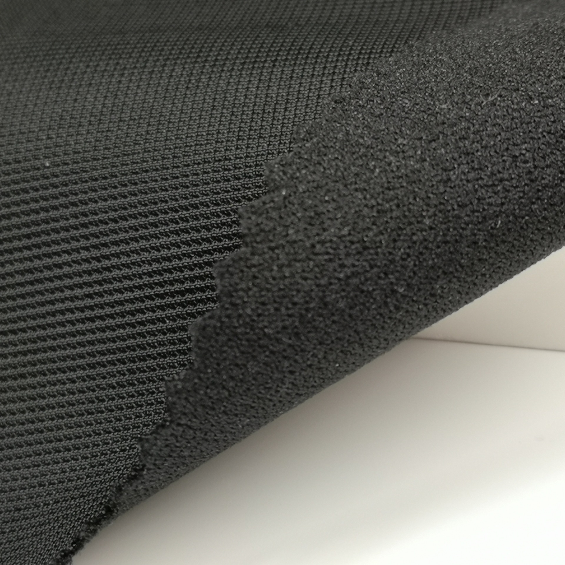黑色罗纹布_厂家直销黑色涤氨罗纹布 医疗运动护具面料 - 阿里巴巴