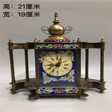 古玩工艺品仿古景泰蓝掐丝珐琅钟表机械表古典钟表欧美风情钟表