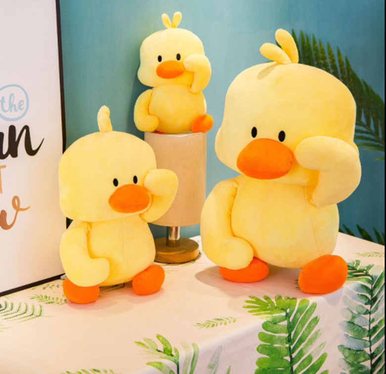 小黄鸭玩具网红抖音鸭子毛绒公仔大号布娃娃抱枕大号玻尿酸鸭玩偶