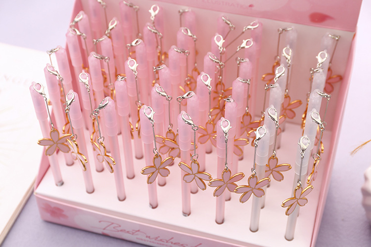 66181 和硕 hs2766 樱花吊坠中性笔 签字笔 水笔