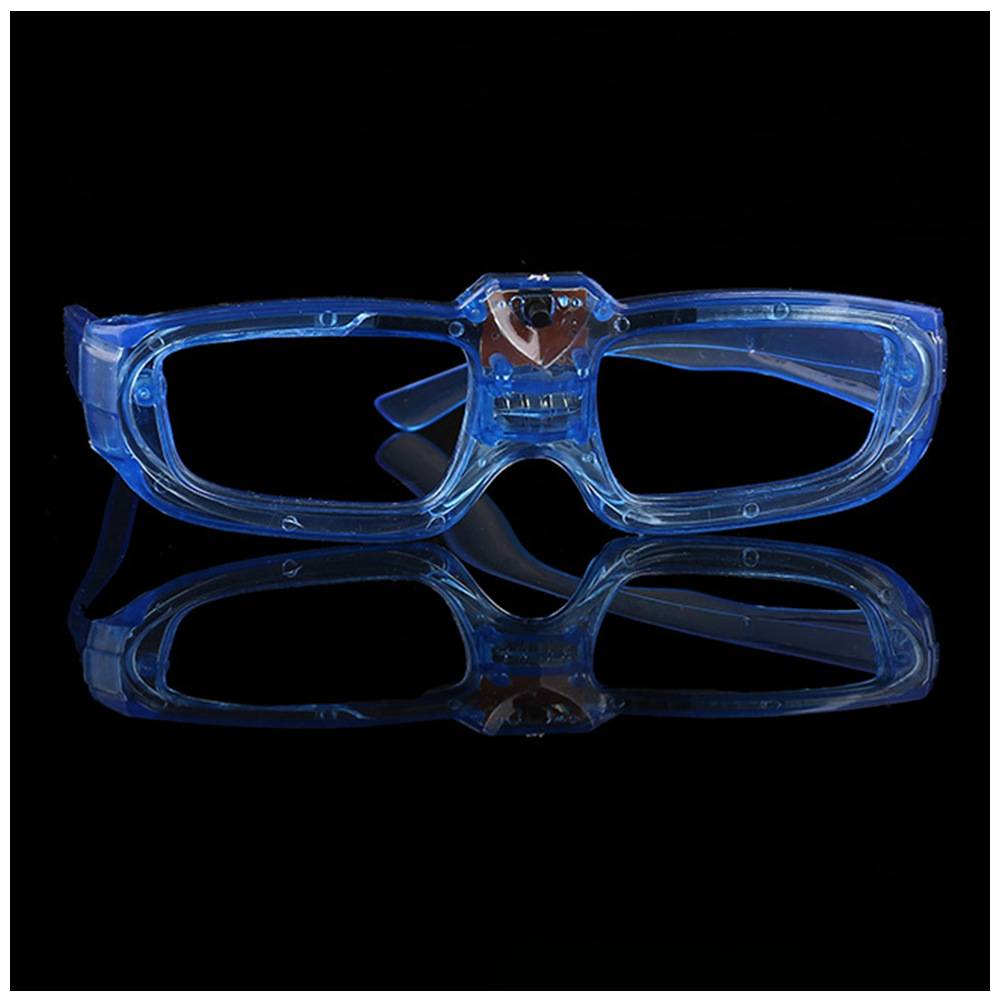 跨境热卖圣诞节派对led发光眼镜方形冷光酒吧夜店聚会用品