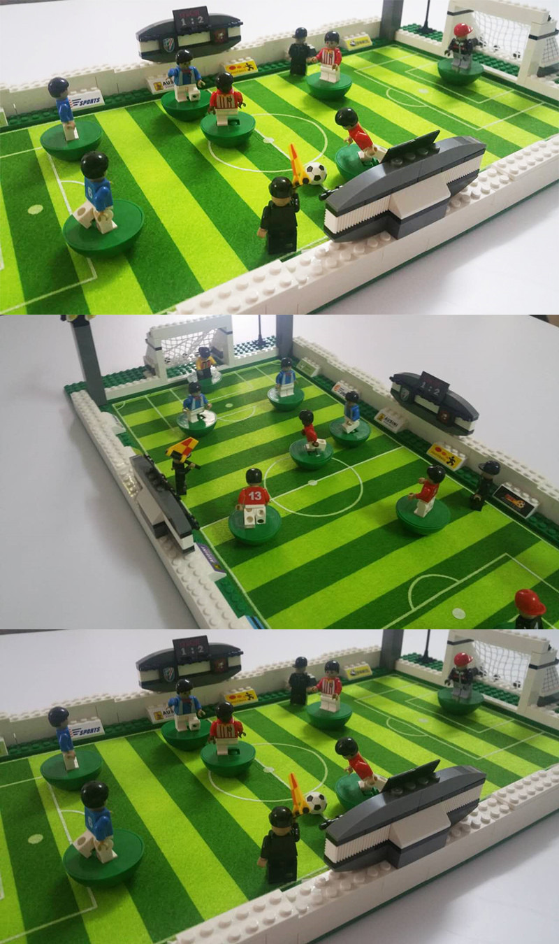 奥斯尼拼装小颗粒积木速卖通爆款欧洲世界杯足球体育运动玩具礼品