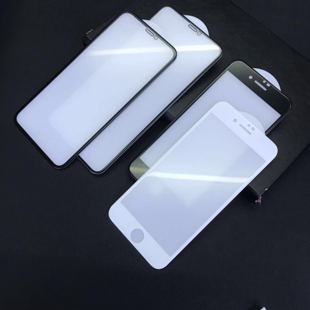 适用苹果12pro max防指纹钢化膜iphone 11电镀7plus冷雕xr手机膜