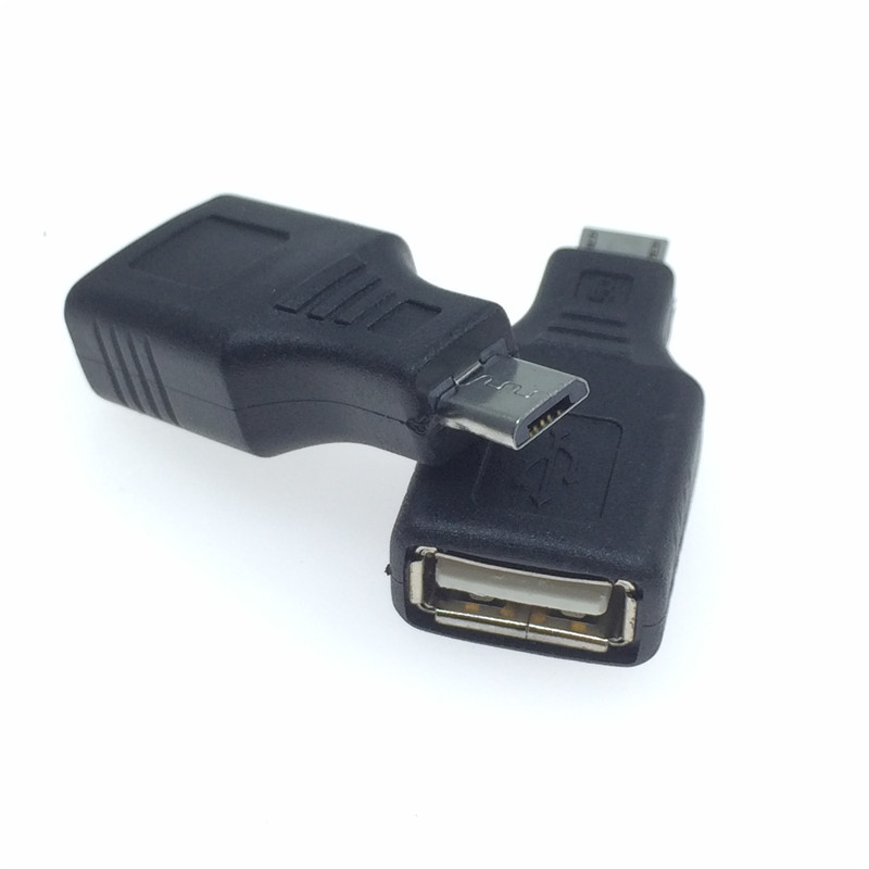 micro转usb转micro usb转接头otg接头安卓v8转usb母头数据线转换