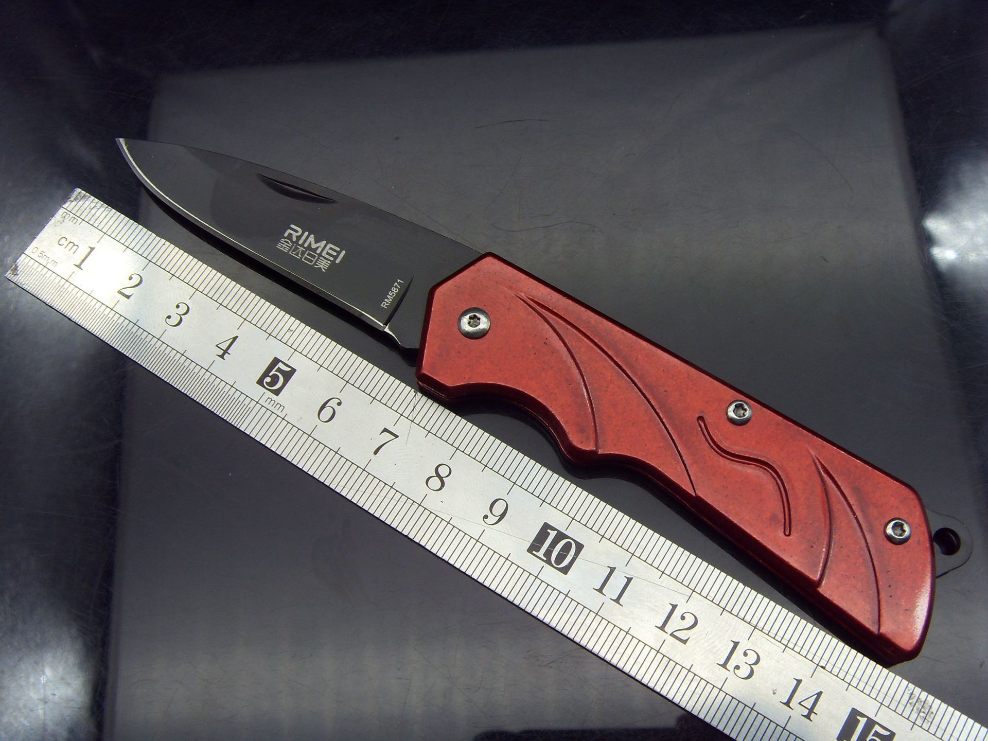 销售批发日美5871小刀普通折叠小刀削水果刀金属小刀金