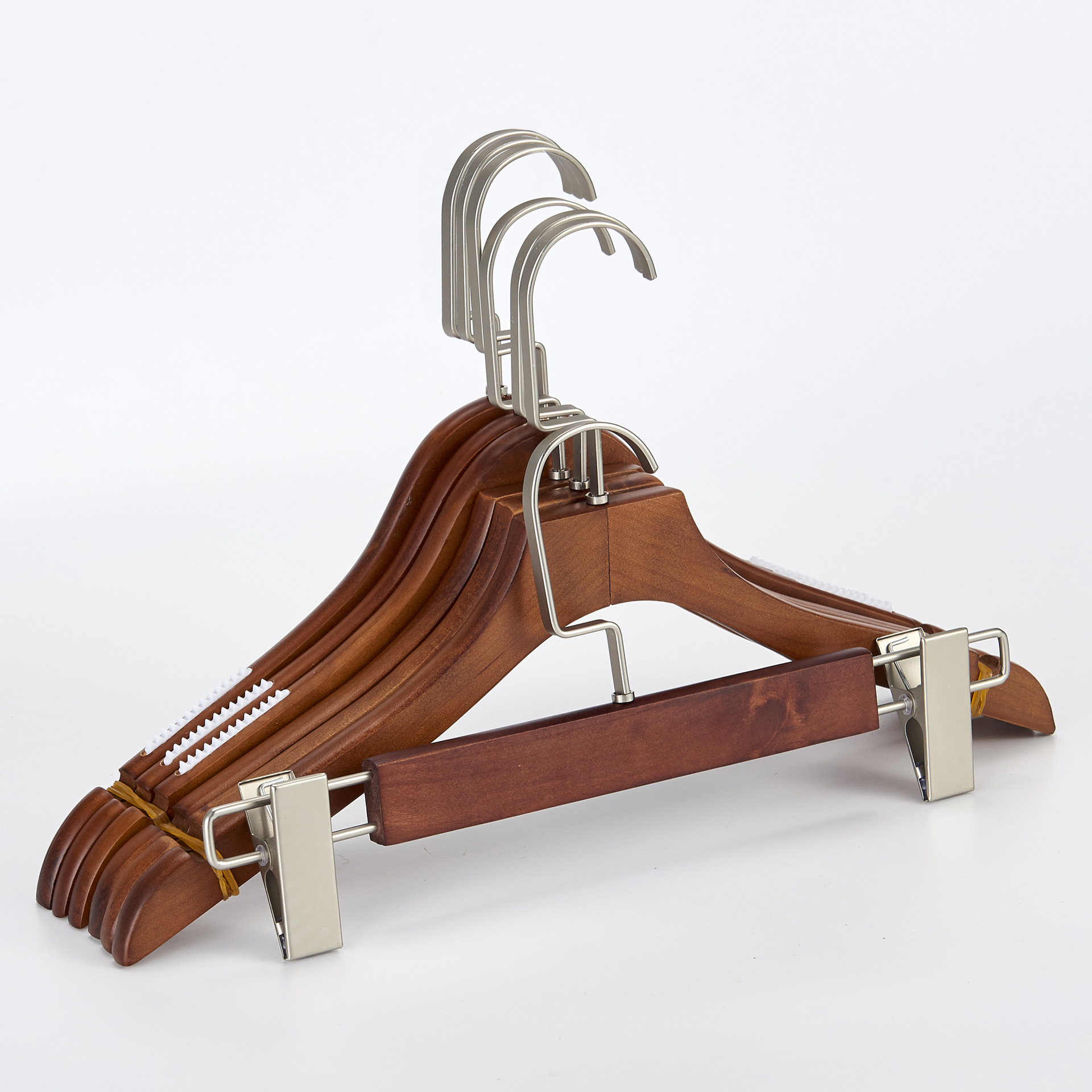 复古实木女装圆头衣架服装店酒店家居晾衣架展示架厂家直销批发