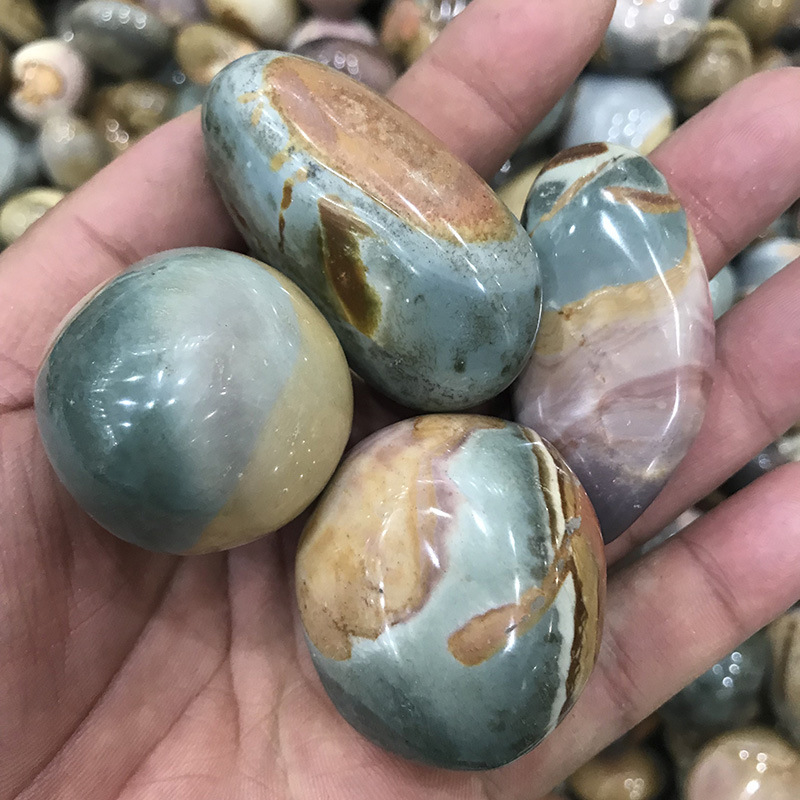 明轩鸿珠宝天然海洋石原石摆件手把件把玩件矿石标本原矿