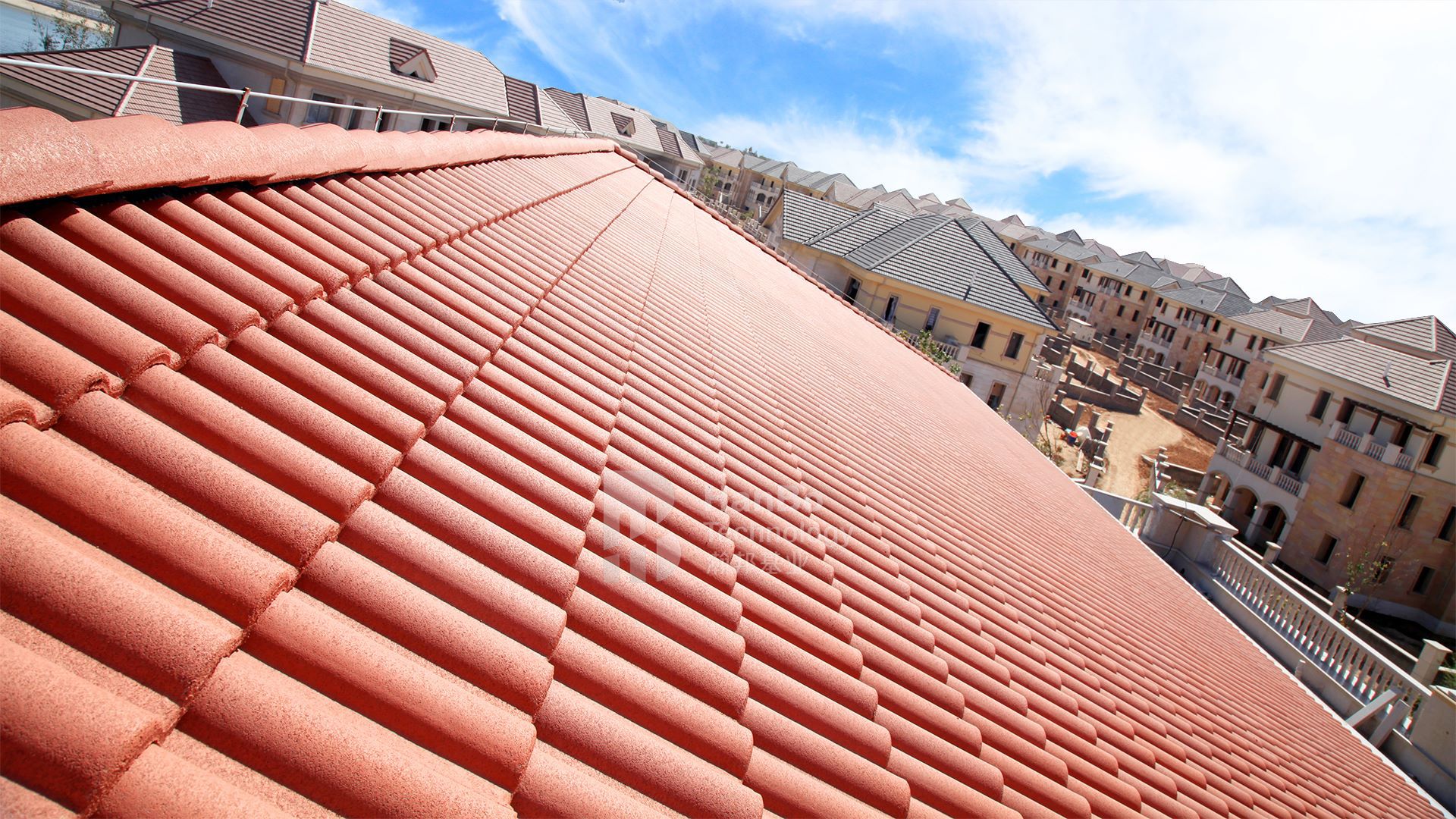 陶瓦 罗曼瓦 北京瀚邦基业波形瓦平板瓦厂家直销