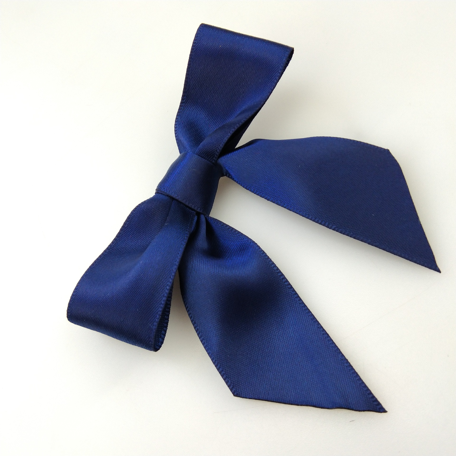 厂家直销蓝色蝴蝶结丝带 涤纶织带 色丁装饰用蝴蝶结