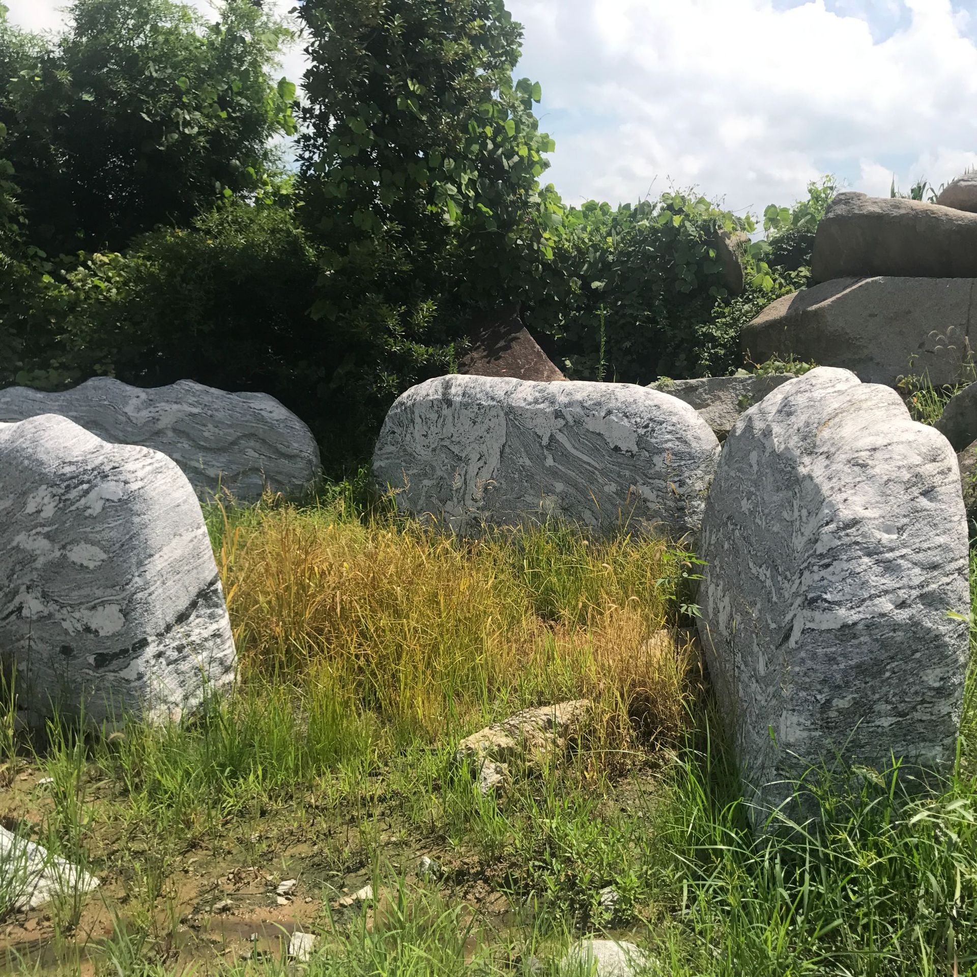 雪浪石切片 园林景观石 泰山石片石 公园庭院点缀置石 景石批发