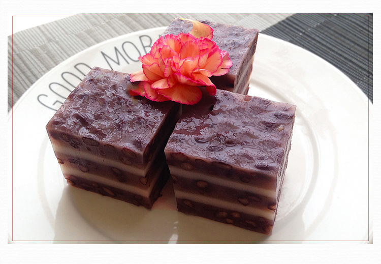 大笑椰汁红豆糕广式茶楼点心酒店食材红豆千层糕传统糕点速冻食品