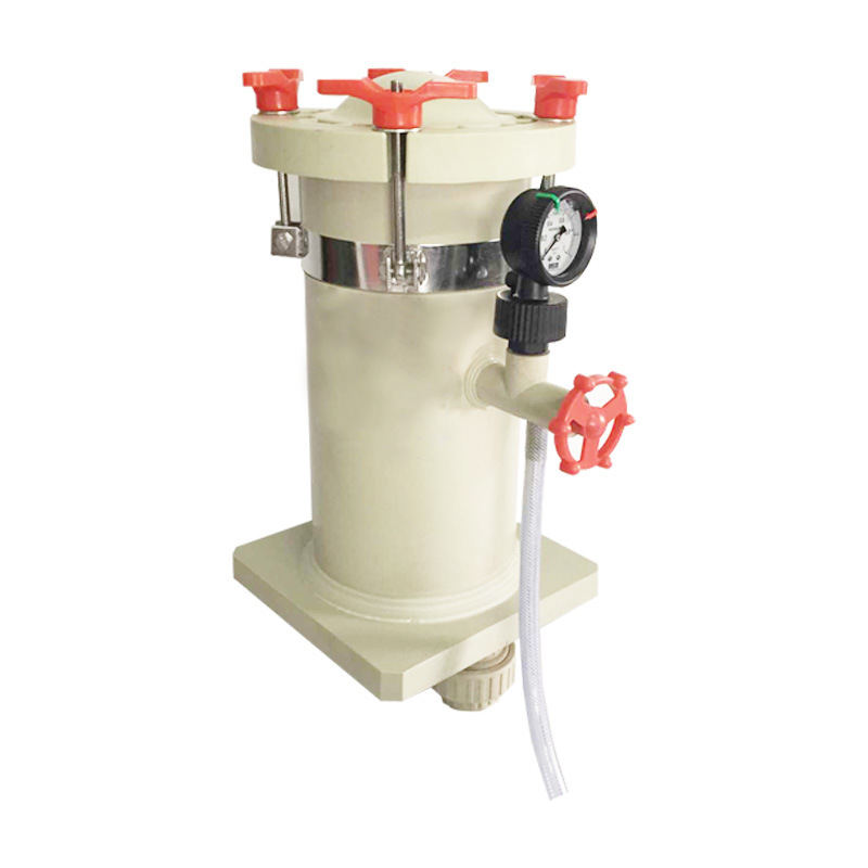 江苏小型防腐蚀pp过滤器 耐酸碱工业废水过滤桶 精密药液过滤器